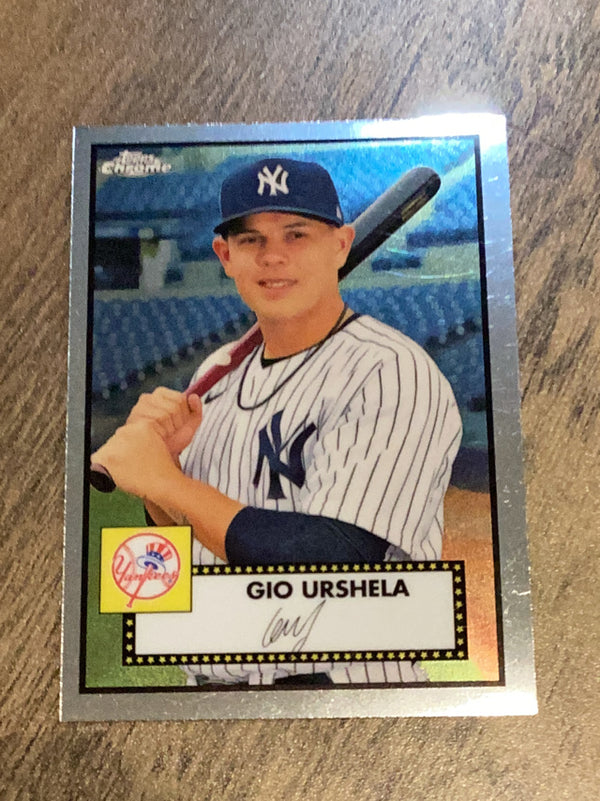 Gio Urshela New York Yankees MLB 2021 Topps Chrome Platinum Anniversary 402 