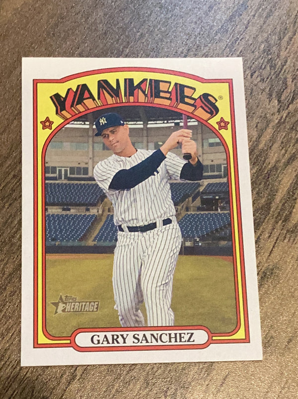 Gary Sanchez New York Yankees MLB 2021 Topps Heritage 587 