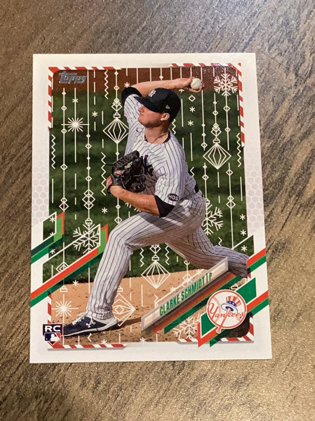 Clarke Schmidt New York Yankees MLB 2021 Topps Holiday HW59 RC