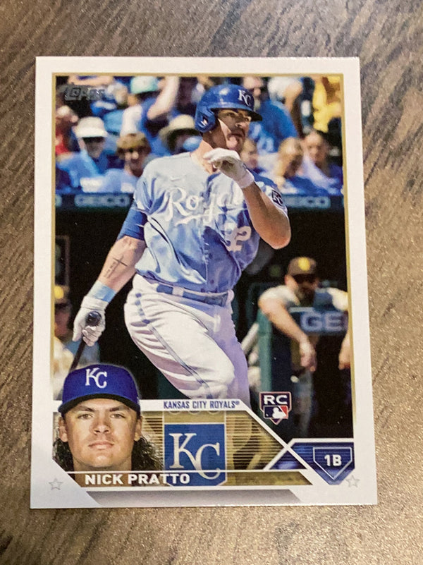 Nick Pratto Kansas City Royals MLB 2023 Topps 182 RC