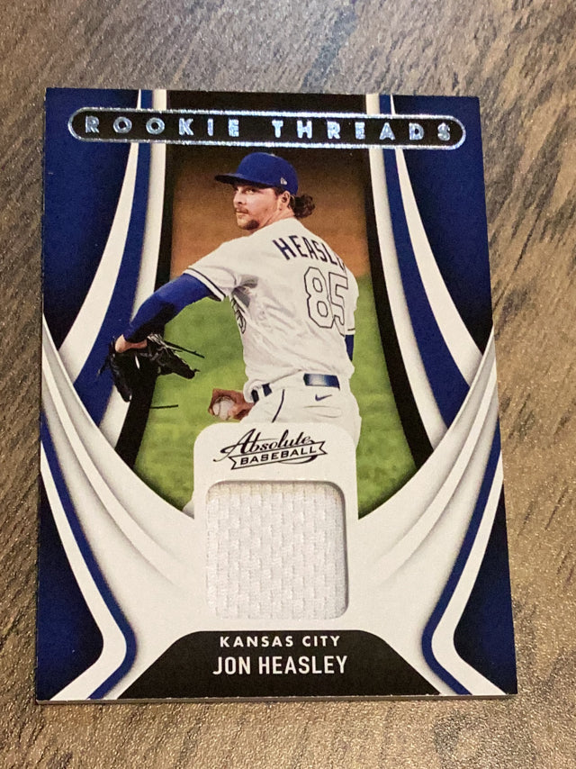 Jon Heasley Kansas City Royals MLB 2022 Panini Absolute: Rookie Threads Retail RT-JH MEM