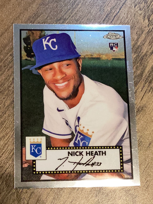 Nick Heath Kansas City Royals MLB 2021 Topps Chrome Platinum Anniversary 45 RC