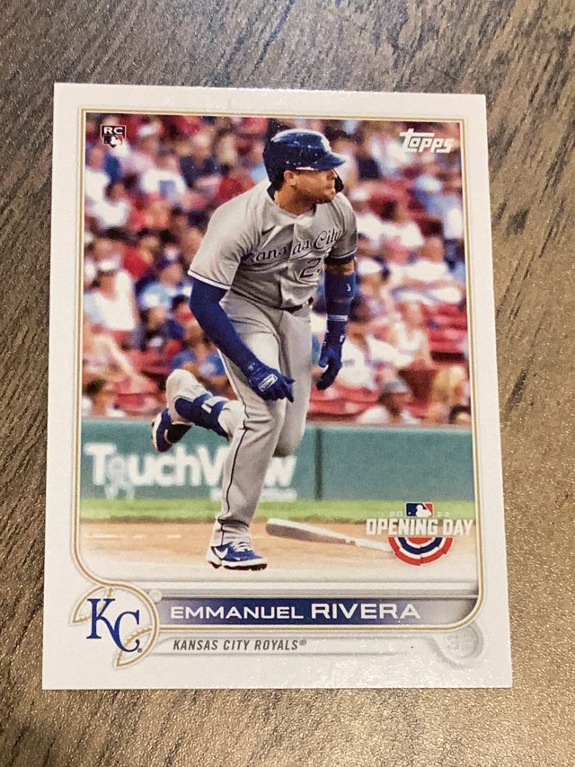 Emmanuel Rivera Kansas City Royals MLB 2022 Topps Opening Day 160 RC