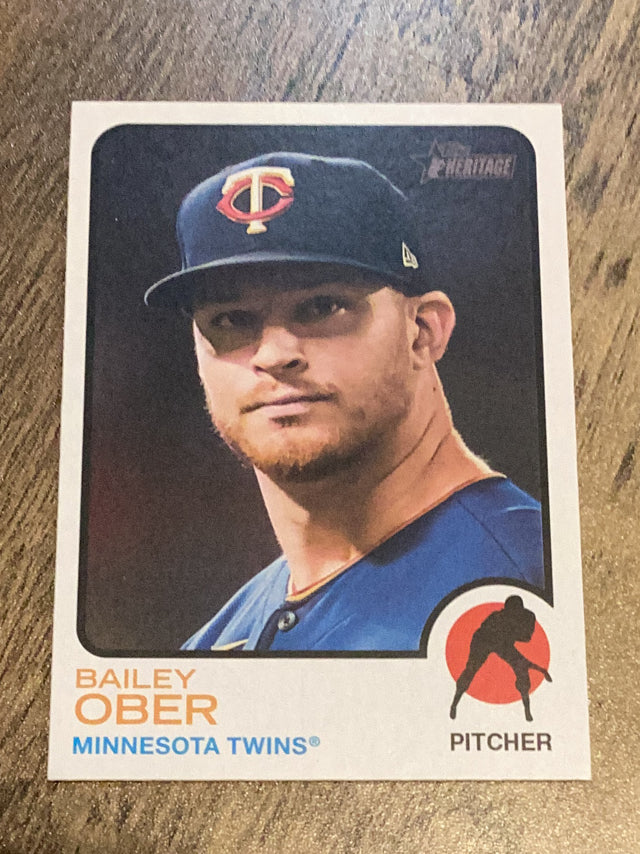 Bailey Ober Minnesota Twins MLB 2022 Topps Heritage 632 