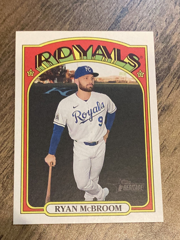 Ryan McBroom Kansas City Royals MLB 2021 Topps Heritage 201 