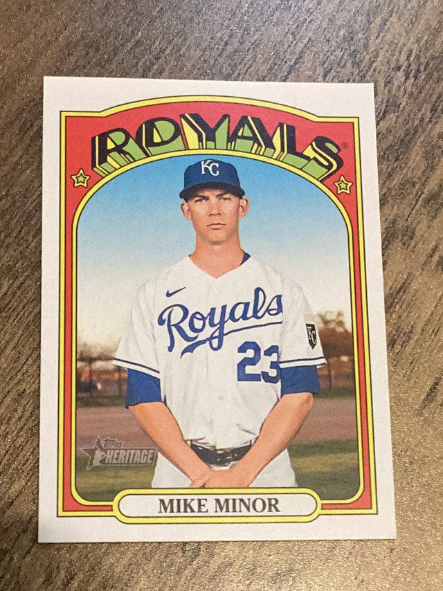 Mike Minor Kansas City Royals MLB 2021 Topps Heritage 617 