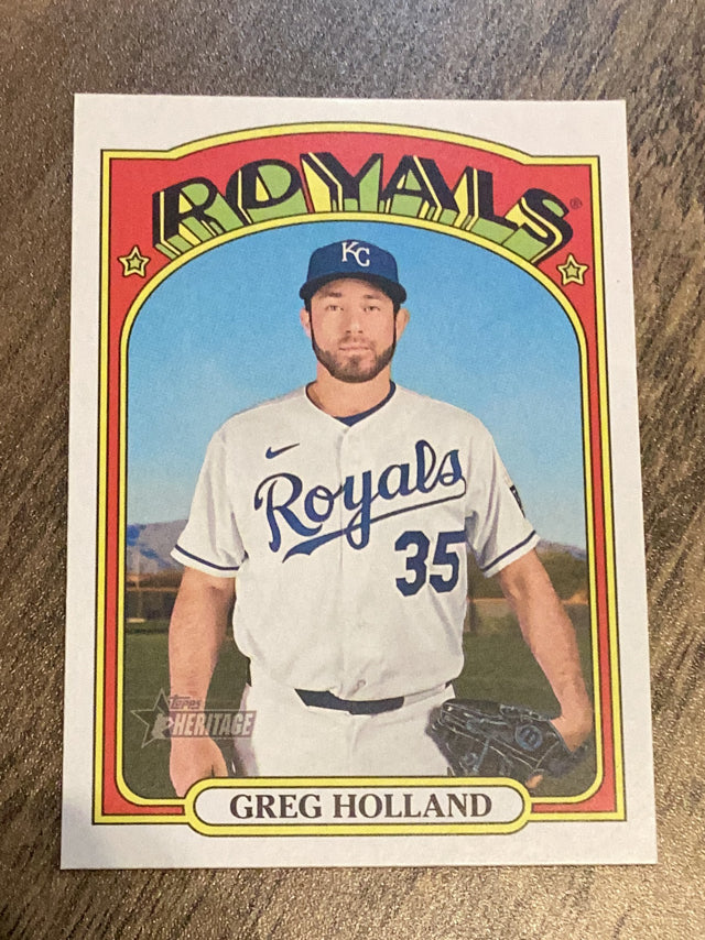 Greg Holland Kansas City Royals MLB 2021 Topps Heritage 698 