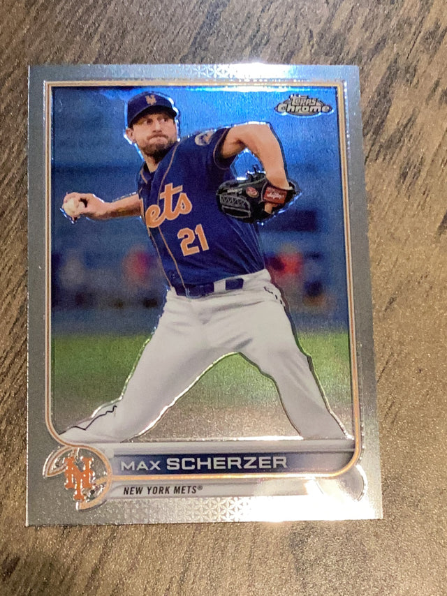 Max Scherzer New York Mets MLB 2022 Topps Chrome 66 