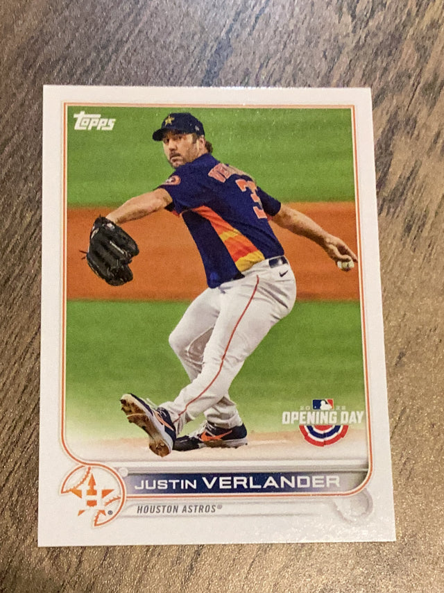 Justin Verlander Houston Astros MLB 2022 Topps Opening Day 103 