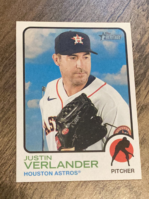 Justin Verlander Houston Astros MLB 2022 Topps Heritage 105 