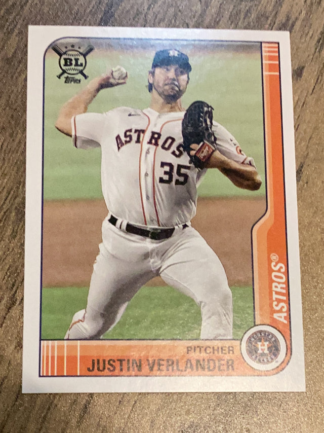 Justin Verlander Houston Astros MLB 2021 Topps Big League 75 