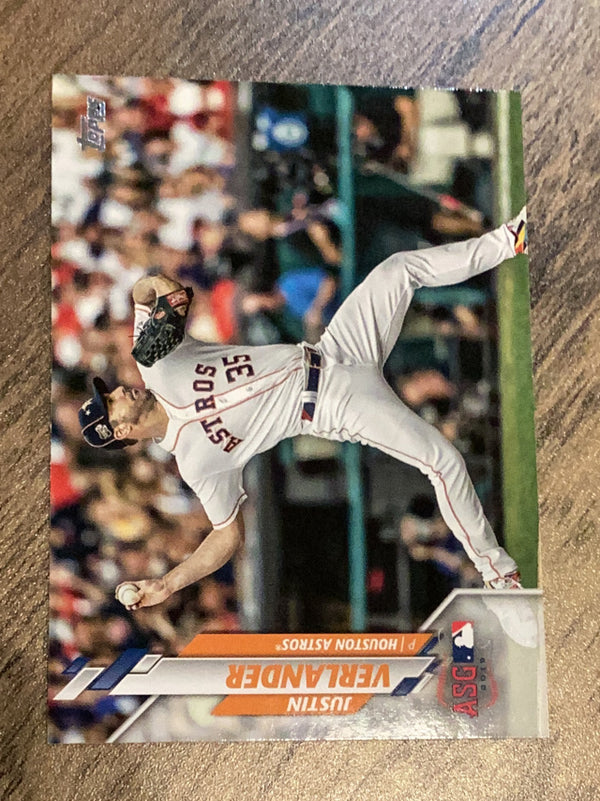 Justin Verlander Houston Astros MLB 2020 Topps Update U-194 AS