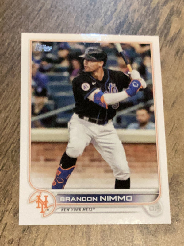 Brandon Nimmo New York Mets MLB 2022 Topps 344 