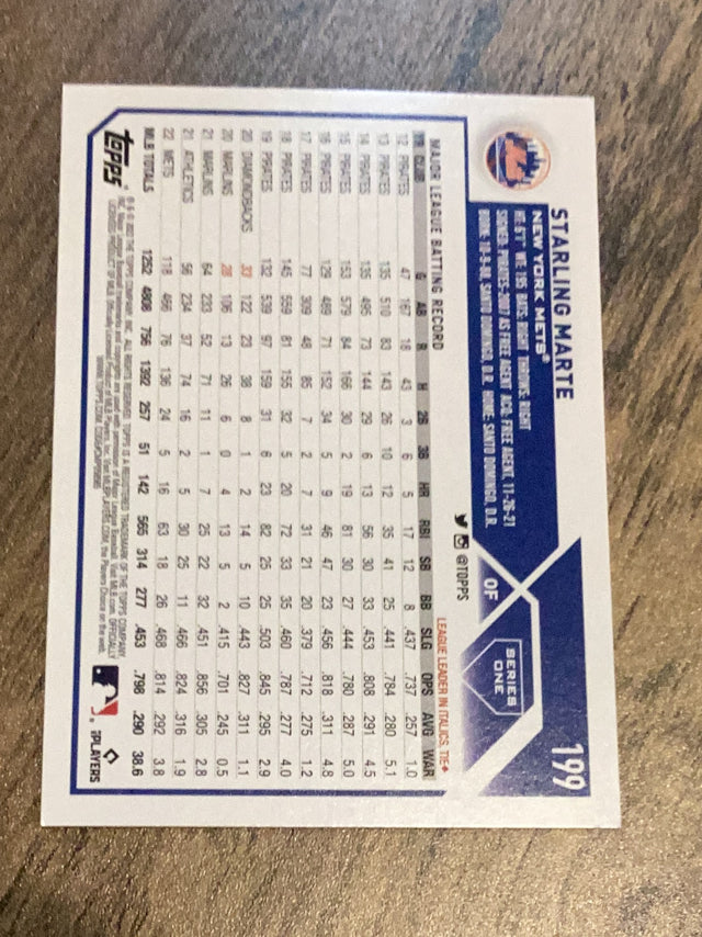 Starling Marte New York Mets MLB 2023 Topps 199 Topps