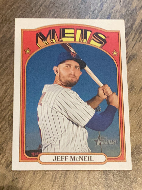 Jeff McNeil New York Mets MLB 2021 Topps Heritage 316 