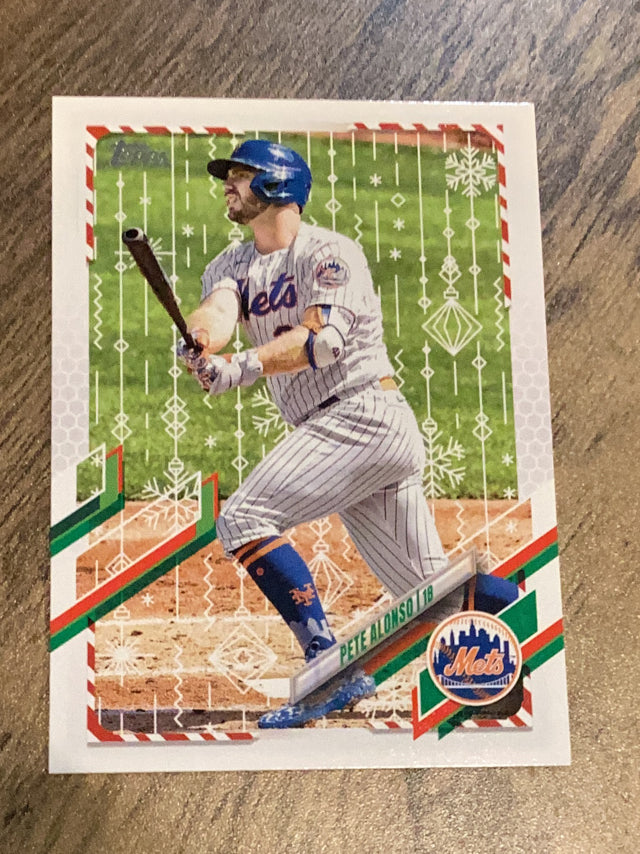 Pete Alonso New York Mets MLB 2021 Topps Holiday HW115 