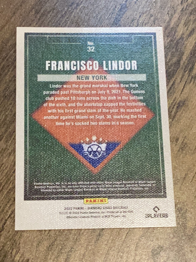 Francisco Lindor New York Mets MLB 2022 Panini Diamond Kings 32 Panini