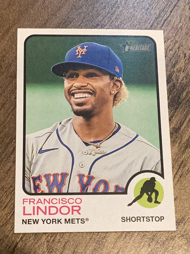 Francisco Lindor New York Mets MLB 2022 Topps Heritage 196 