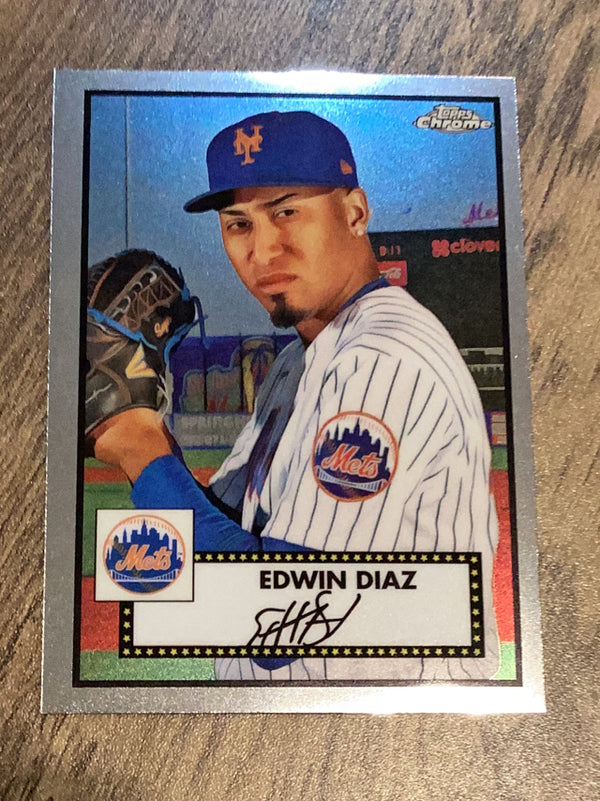 Edwin Diaz New York Mets MLB 2021 Topps Chrome Platinum Anniversary 264 