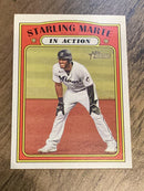 Starling Marte Miami Marlins MLB 2021 Topps Heritage 132 IA
