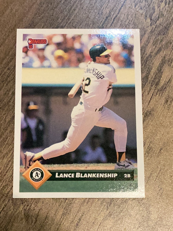 Lance Blankenship Oakland Athletics MLB 1993 Donruss 23 