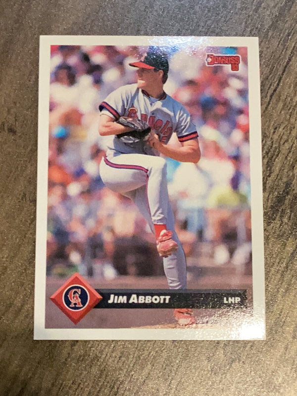 Jim Abbott California Angels MLB 1993 Donruss 35 
