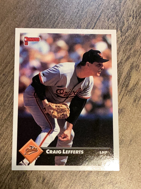 Craig Lefferts Baltimore Orioles MLB 1993 Donruss 1 