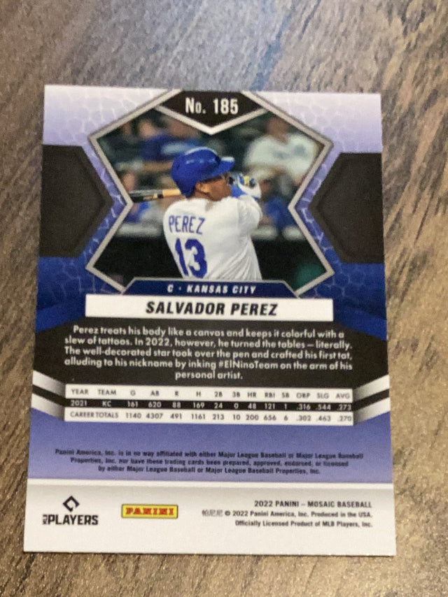 Salvador Perez Kansas City Royals MLB 2022 Panini Mosaic 185 Panini