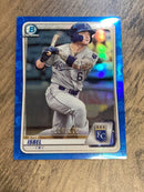 Kyle Isbel Kansas City Royals MLB 2020 Bowman Chrome - Prospects Mojo Refractor Blue BCP-165 SN150
