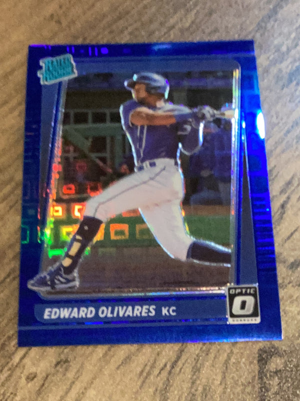 Edward Olivares Kansas City Royals MLB 2021 Donruss Optic - Pandora Blue 97 SN99