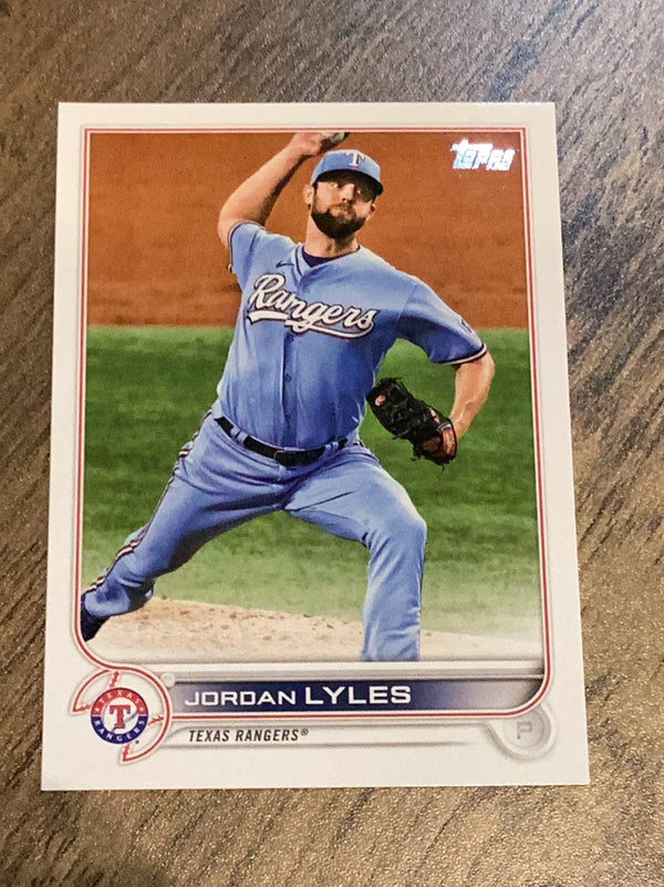 Jordan Lyles Texas Rangers MLB 2022 Topps 376 