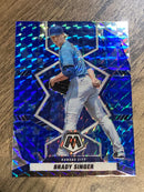 Brady Singer Kansas City Royals MLB 2022 Panini Mosaic: Blue Mosaic 9 SN99