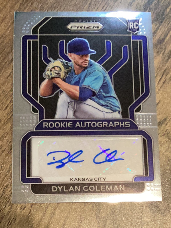 Dylan Coleman Kansas City Royals MLB 2022 Panini Prizm - Rookie Autographs RA-DC AU