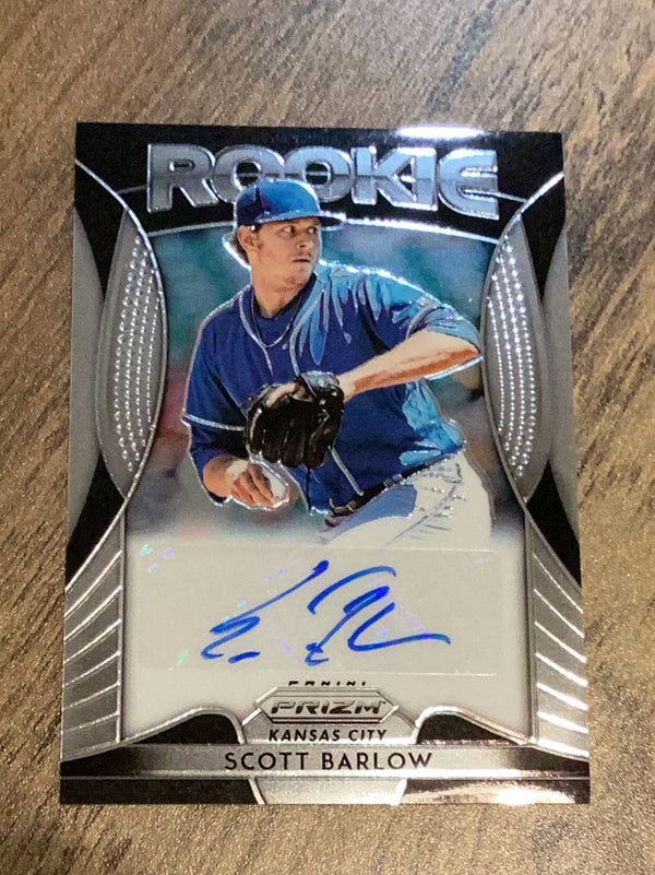 Scott Barlow Kansas City Royals MLB 2019 Panini Prizm - Rookie Autographs Blue Prizm RA-SB AU