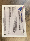 Carlos Hernandez Kansas City Royals MLB 2021 Topps Chrome - Rookie Autographs Blue Refractor RA-CHE AU, SN150 Topps