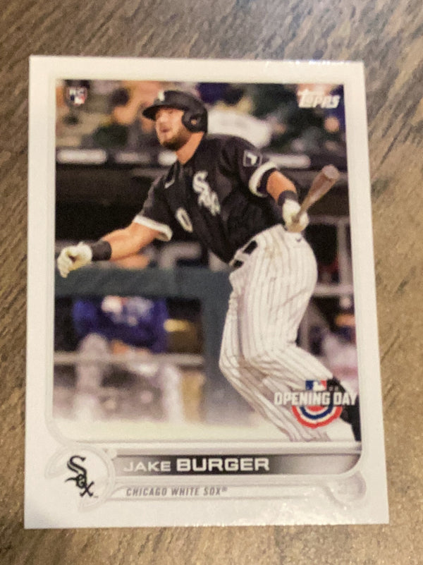 Jake Burger Chicago White Sox MLB 2022 Topps Opening Day 141 RC