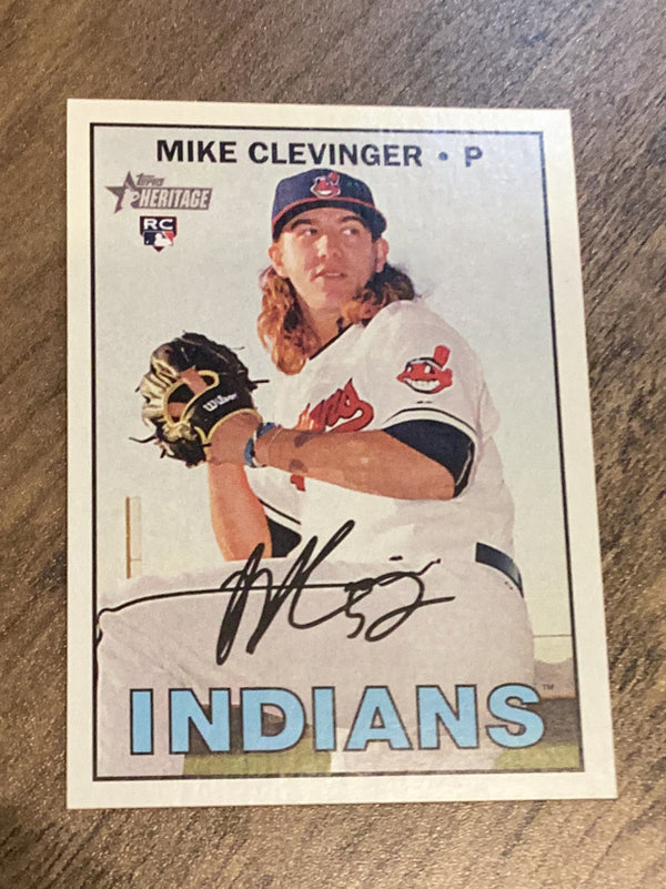 Mike Clevinger Cleveland Indians MLB 2016 Topps Heritage 639 RC