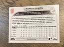 Mauricio Dubon San Francisco Giants MLB 2022 Topps 246 Topps