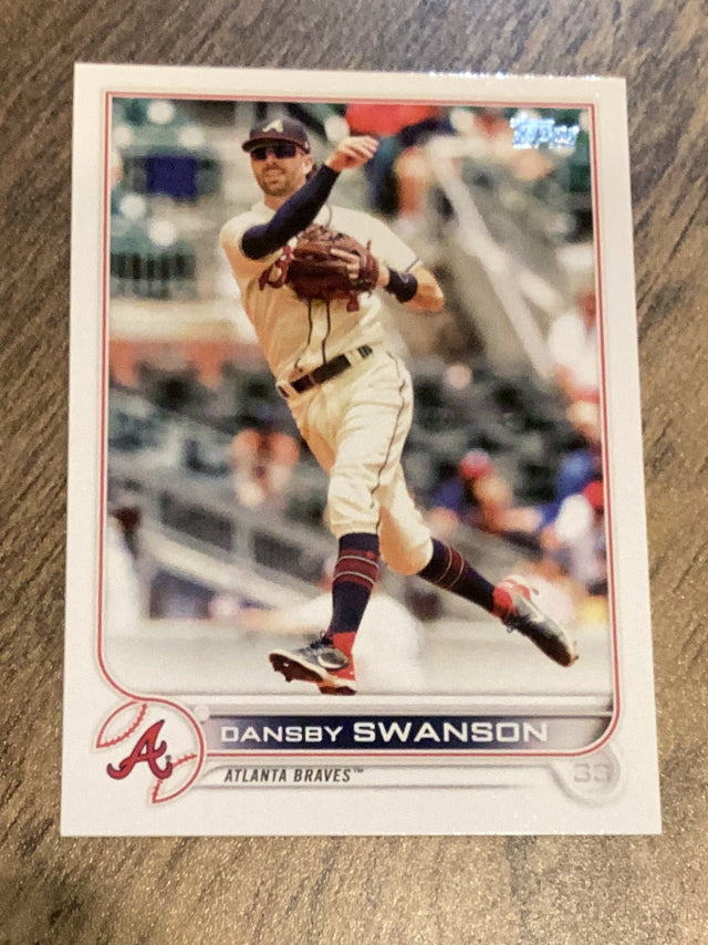 Dansby Swanson Atlanta Braves MLB 2022 Topps 507 BASE: Fielding