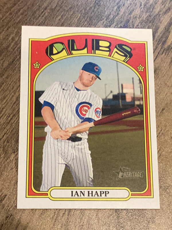 Ian Happ Chicago Cubs MLB 2021 Topps Heritage 286 