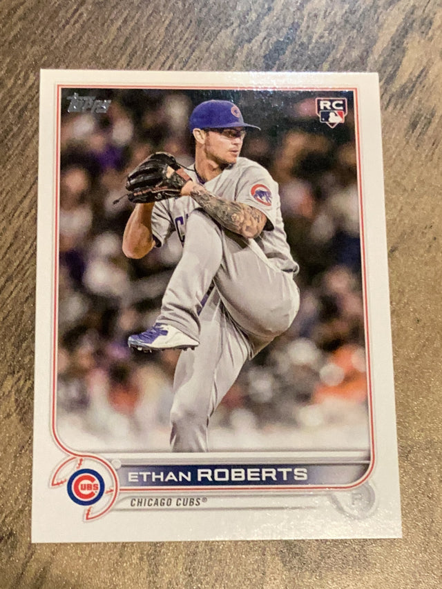 Ethan Roberts Chicago Cubs MLB 2022 Topps Update US256 RC