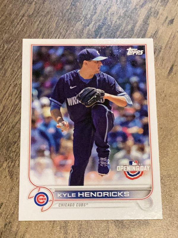 Kyle Hendricks Chicago Cubs MLB 2022 Topps Opening Day 163 