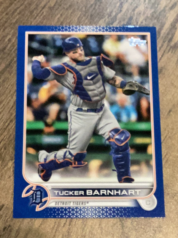 Tucker Barnhart Detroit Tigers MLB 2022 Topps - Royal Blue 406 