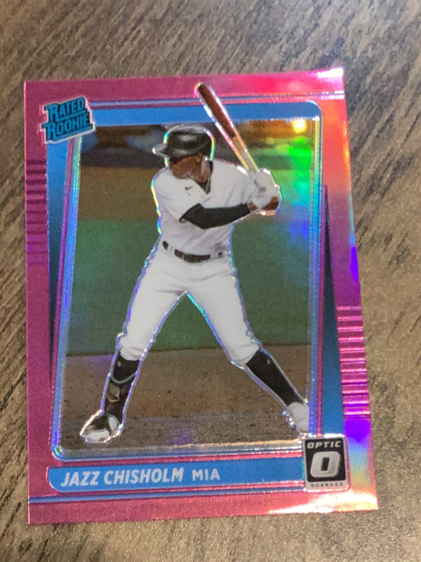 Jazz Chisholm Miami Marlins MLB 2021 Donruss - Holo Pink 58 RR