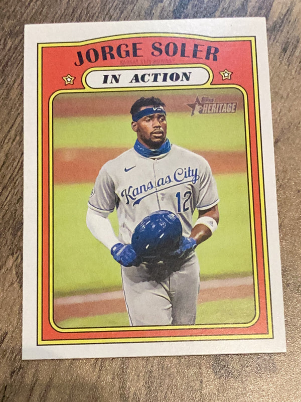 Jorge Soler Kansas City Royals MLB 2021 Topps Heritage 166 IA