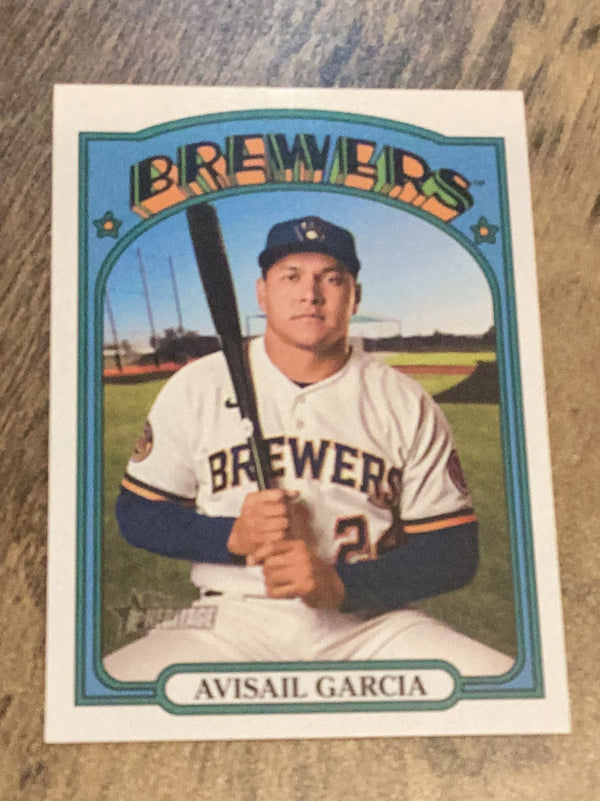 Avisail Garcia Milwaukee Brewers MLB 2021 Topps Heritage 503 