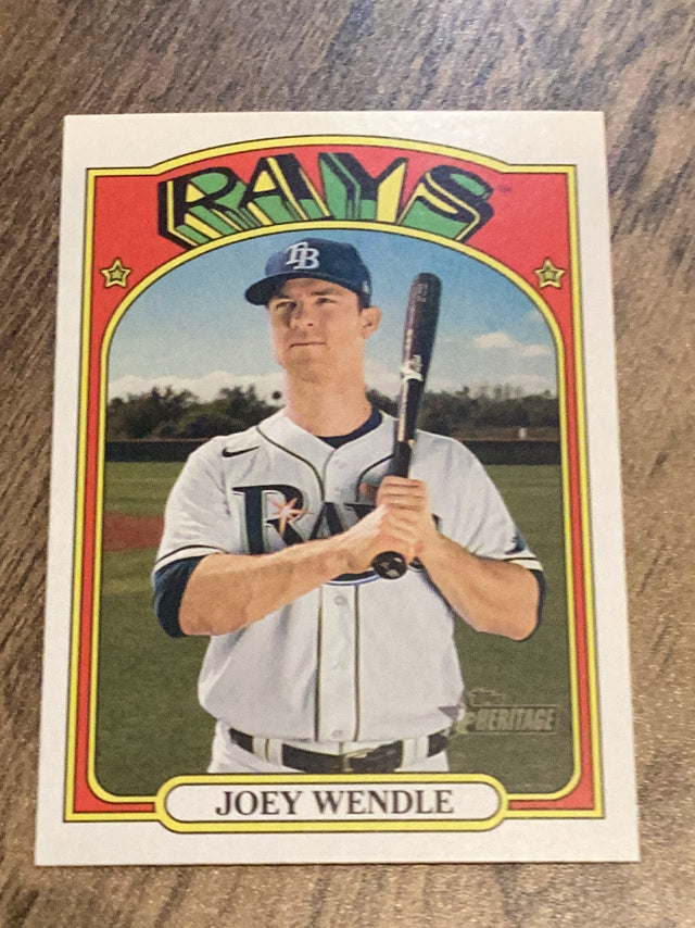 Joey Wendle Tampa Bay Rays MLB 2021 Topps Heritage 321 