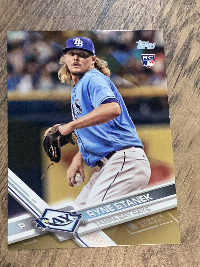 Ryne Stanek Tampa Bay Rays MLB 2017 Topps Update - Gold US74 SN2017