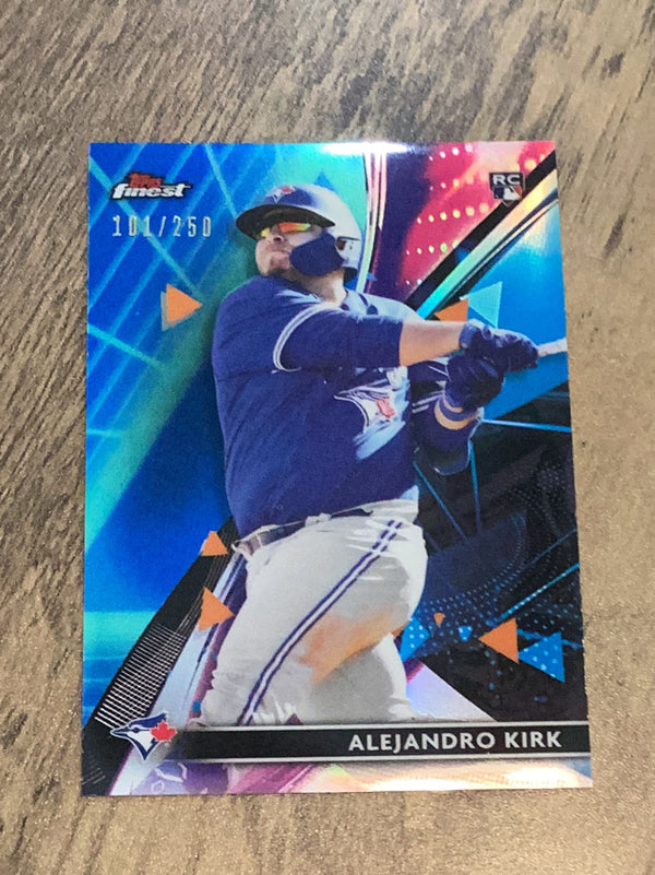 Alejandro Kirk Toronto Blue Jays MLB 2021 Finest - Purple/Aqua Vapor Refractor 74 SN250