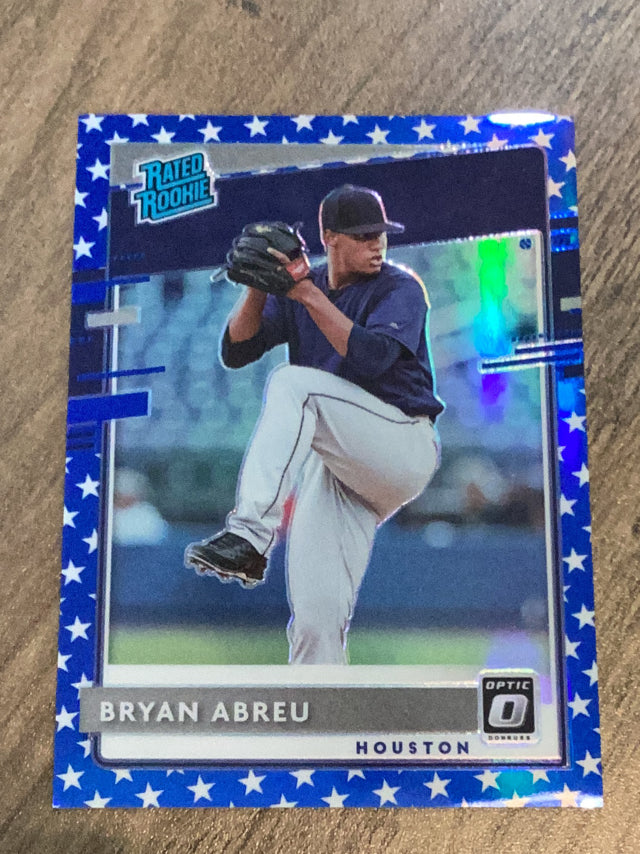 Bryan Abreu Houston Astros MLB 2020 Donruss Optic - Spirit Of 76 31 RR, SN76